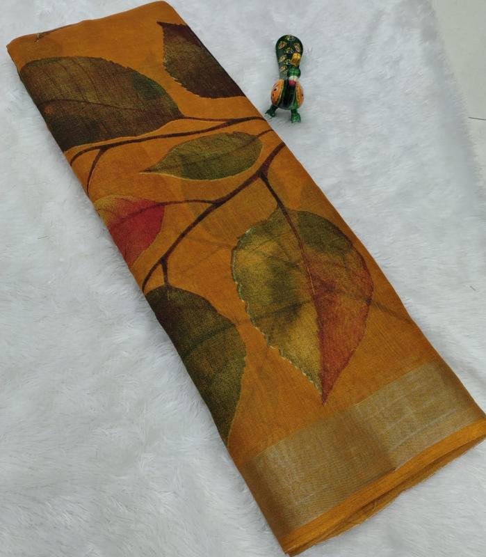 GC soft lenin saree bulk purchase